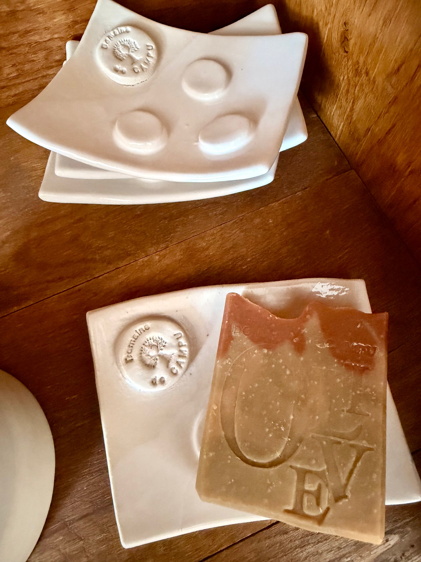 Porte savon en céramique - pièce unique - artisanale