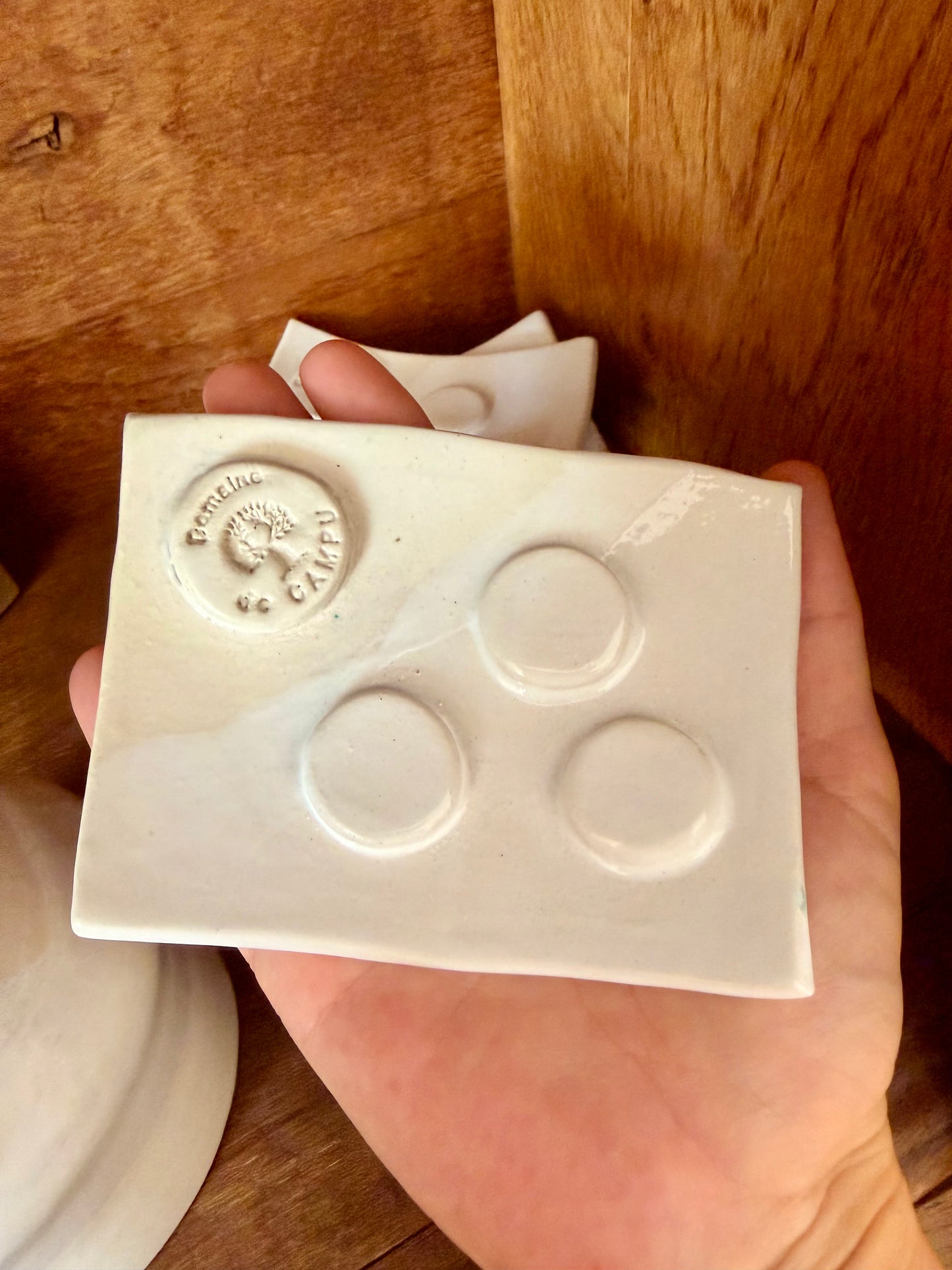 Porte savon en céramique - pièce unique - artisanale