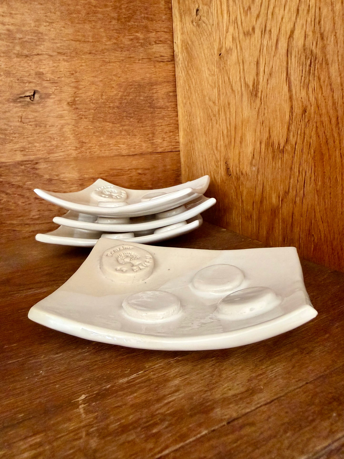 Porte savon en céramique - pièce unique - artisanale