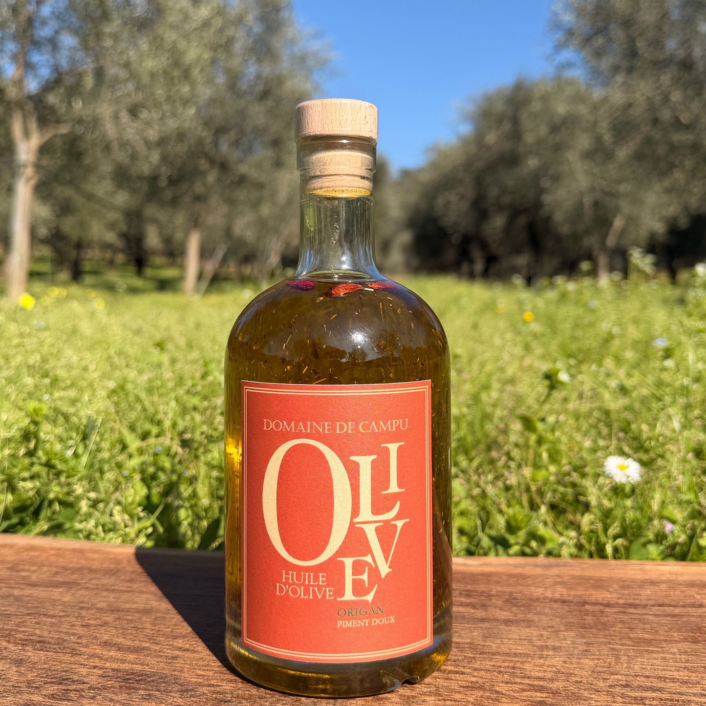 Huile d’olive "Origan et piment doux" - 50cl